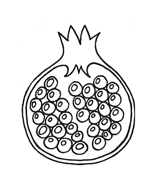 Freiwillig Aufgesprungener Granatapfel